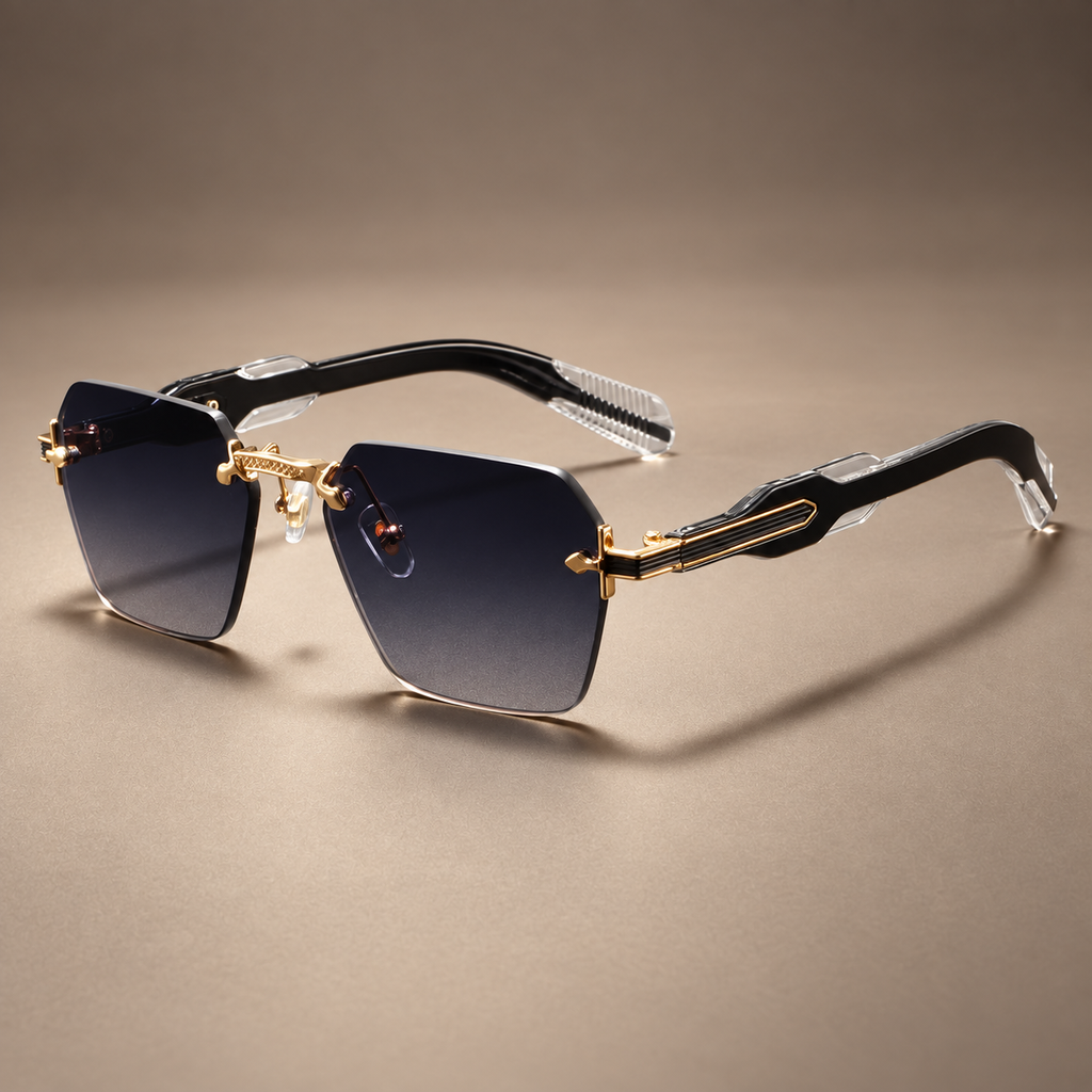 Skyline Angular Rimless Sunglasses