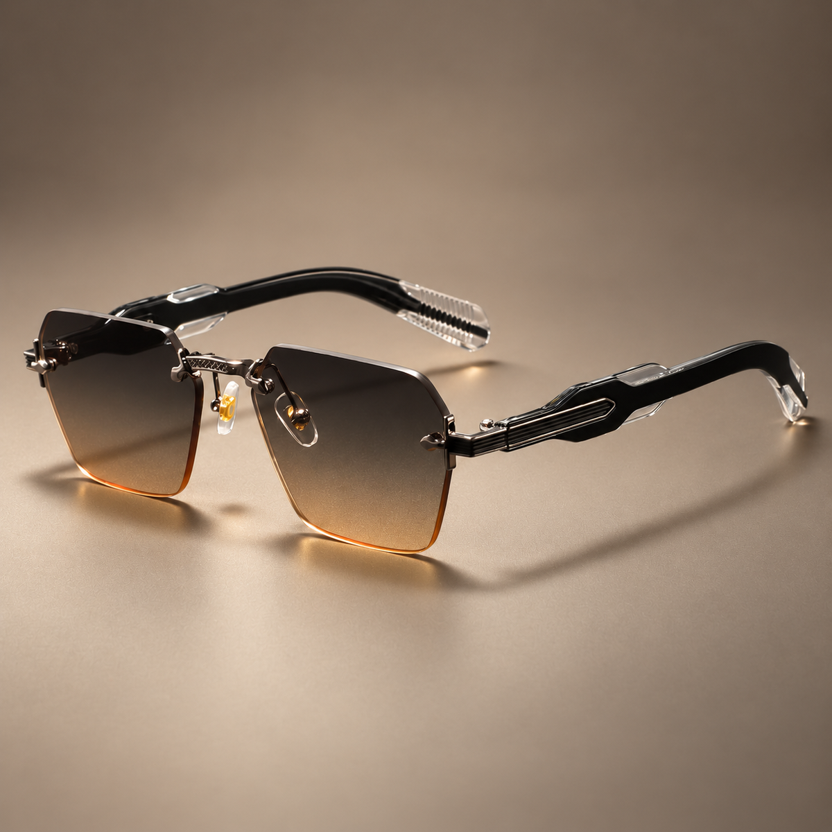 Skyline Angular Rimless Sunglasses