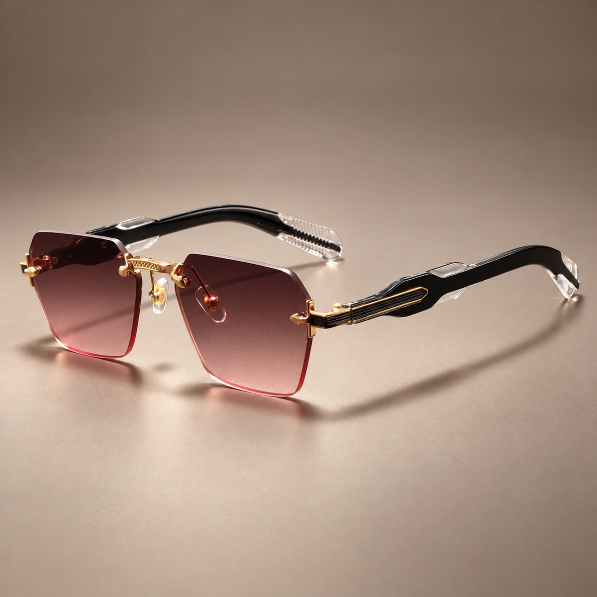 Skyline Angular Rimless Sunglasses