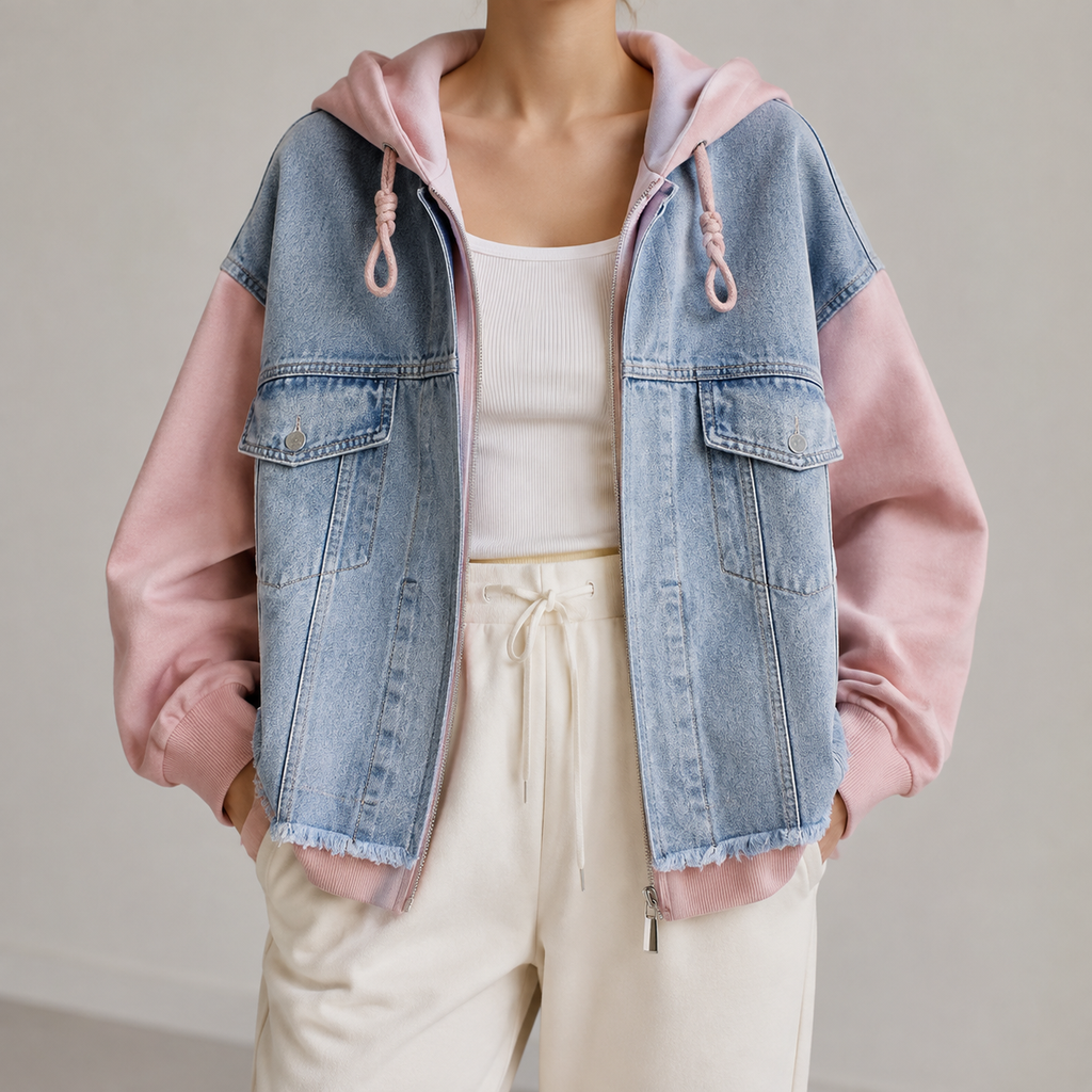 Sofia Denim Hoodie Jacket