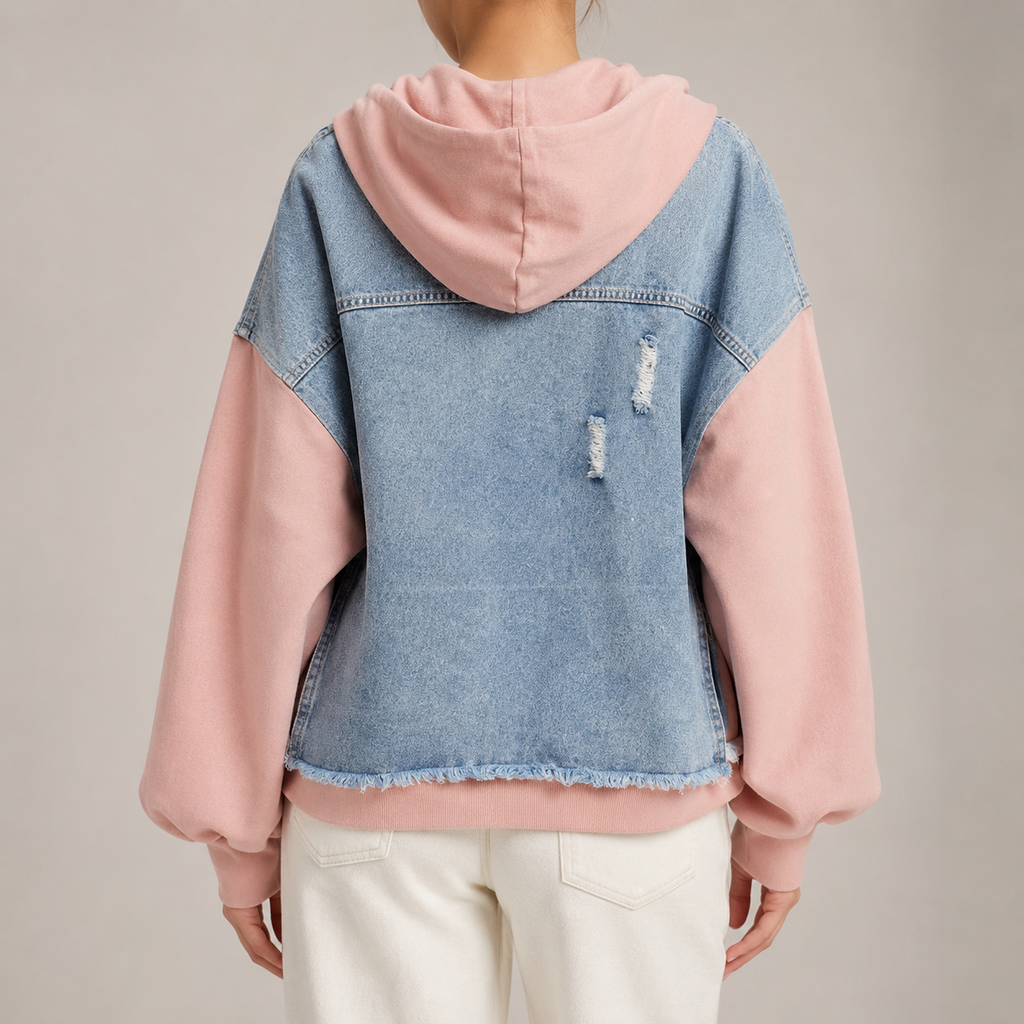 Sofia Denim Hoodie Jacket
