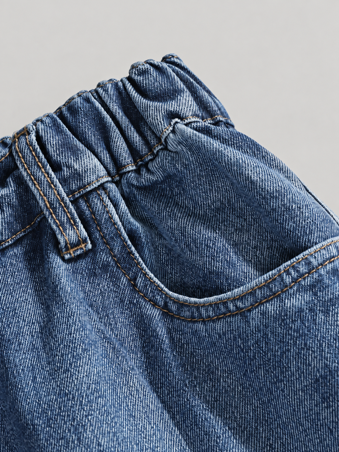 Thierry Men’s Washed Panel Wide-Leg Jeans