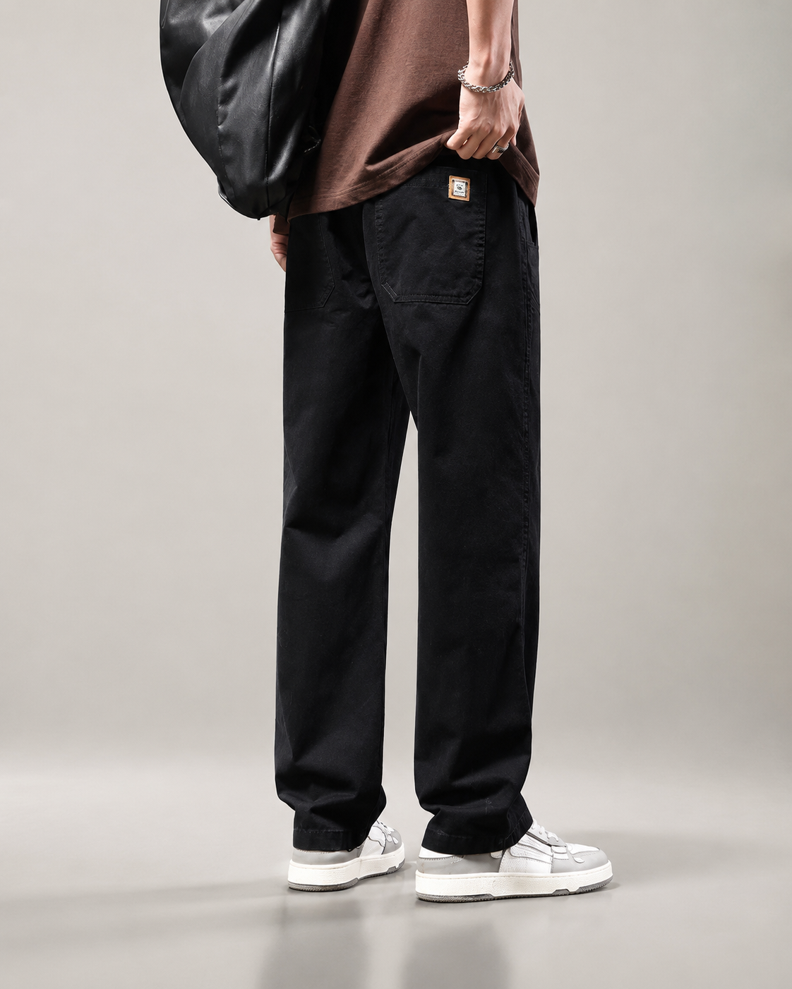 Travis Men's Drawstring Casual Pants – Relaxed Straight Leg Everyday Trousers