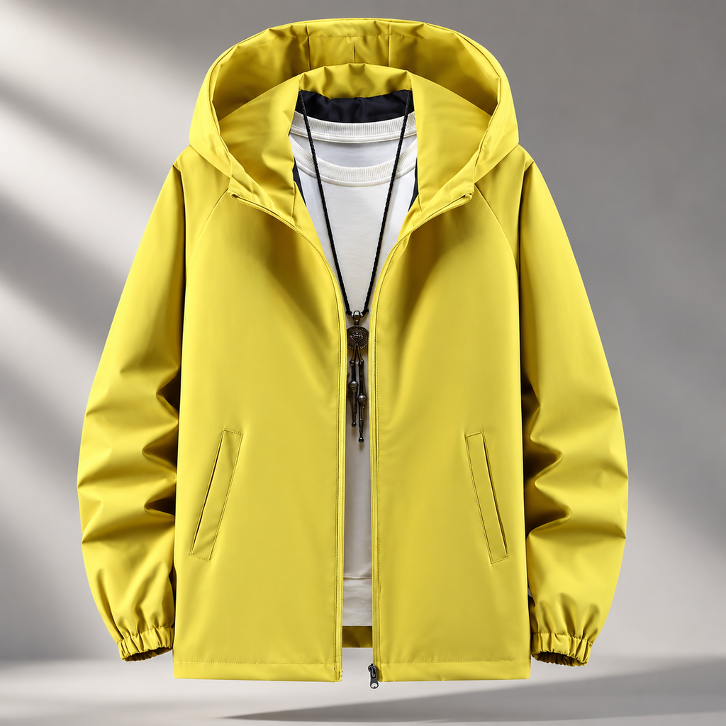 Tristan Lightweight Windbreaker Hooded Zip Jacket