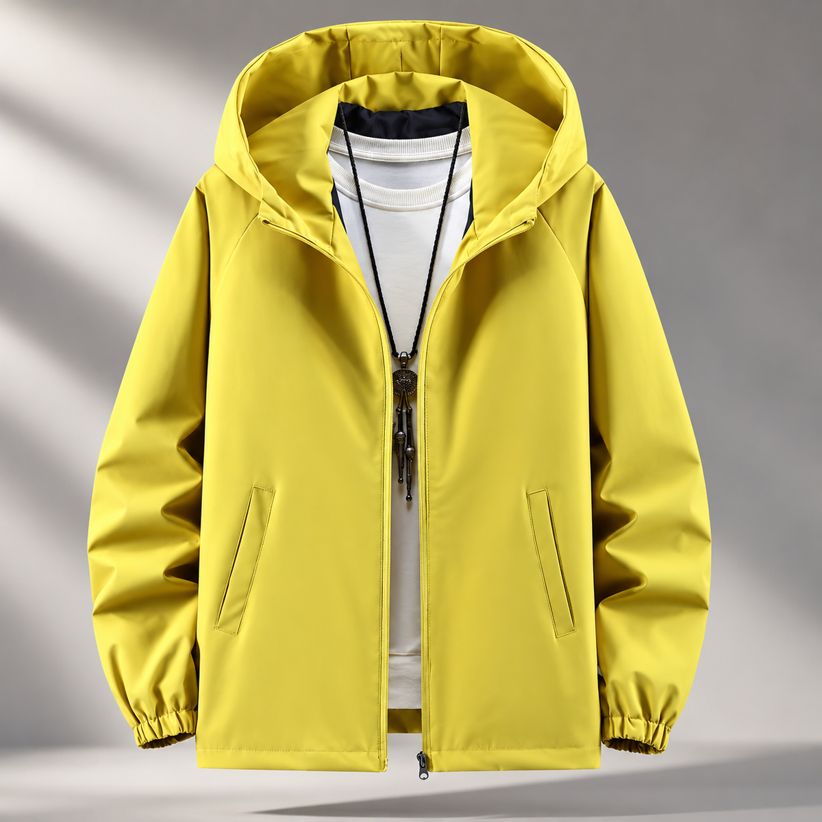Tristan Lightweight Windbreaker Hooded Zip Jacket