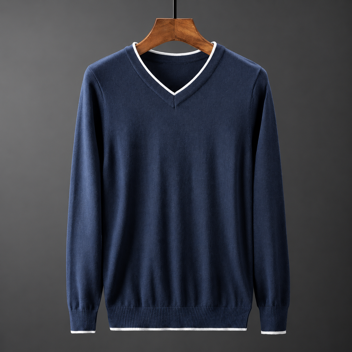 Valerio Men’s V-Neck Knit Sweater