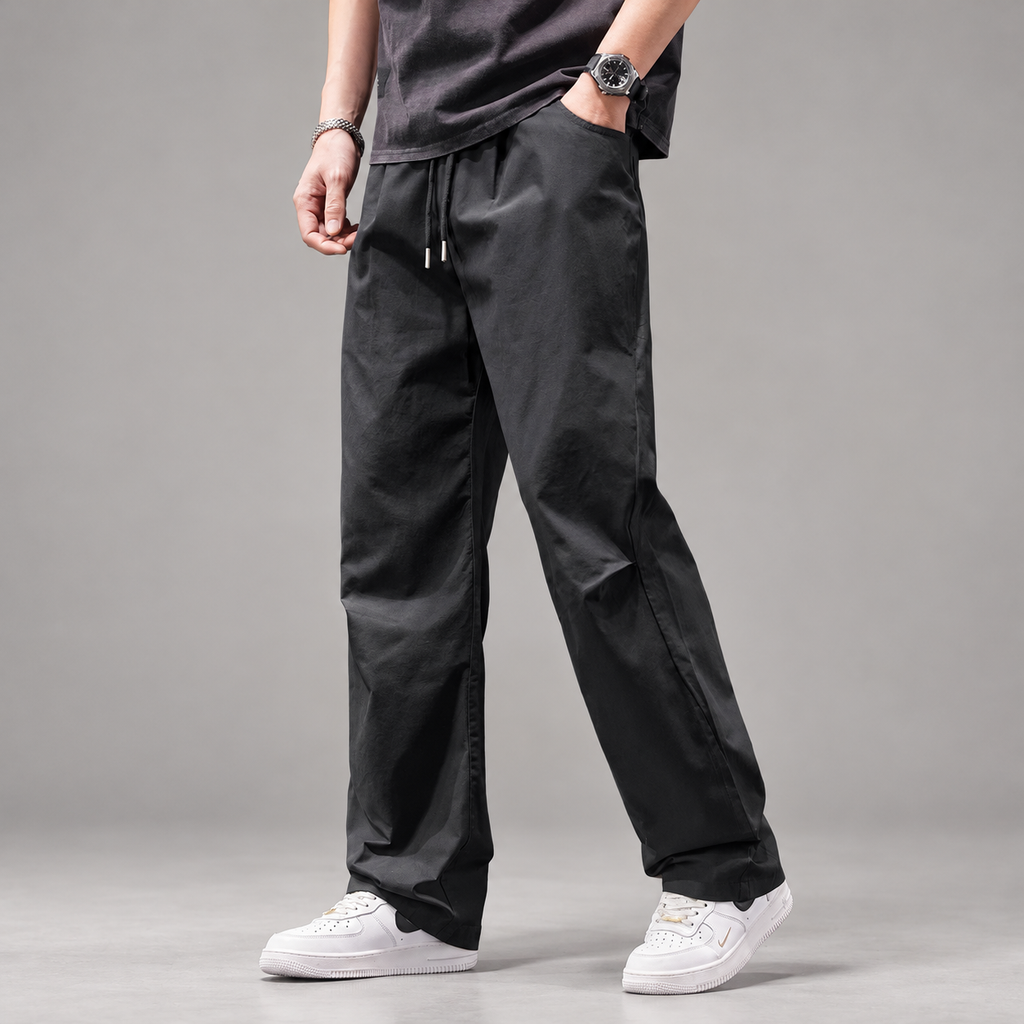 Hoouston Men's Relaxed Straight-Leg Casual Pants