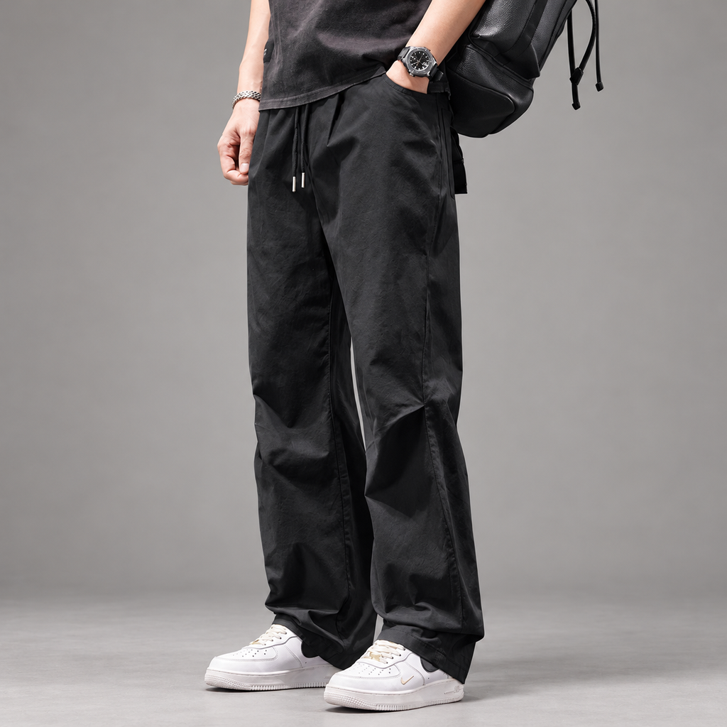 Hoouston Men's Relaxed Straight-Leg Casual Pants