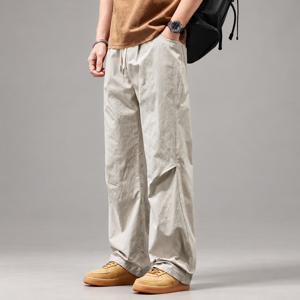 Hoouston Men's Relaxed Straight-Leg Casual Pants