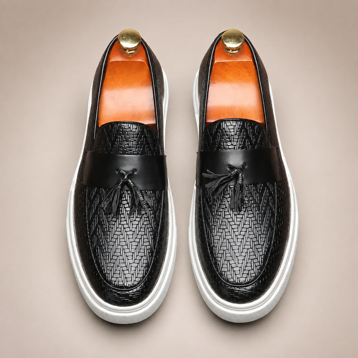 William Genuine Leather Tassel Loafers
