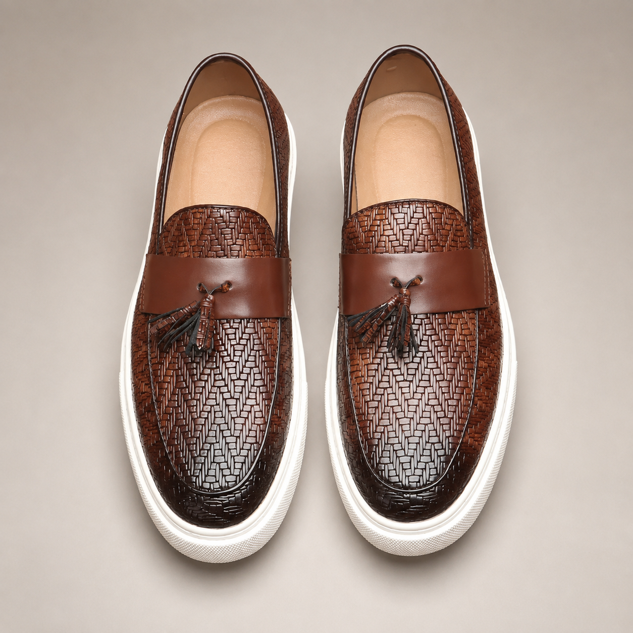 William Genuine Leather Tassel Loafers