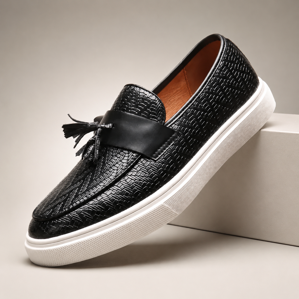 William Genuine Leather Tassel Loafers